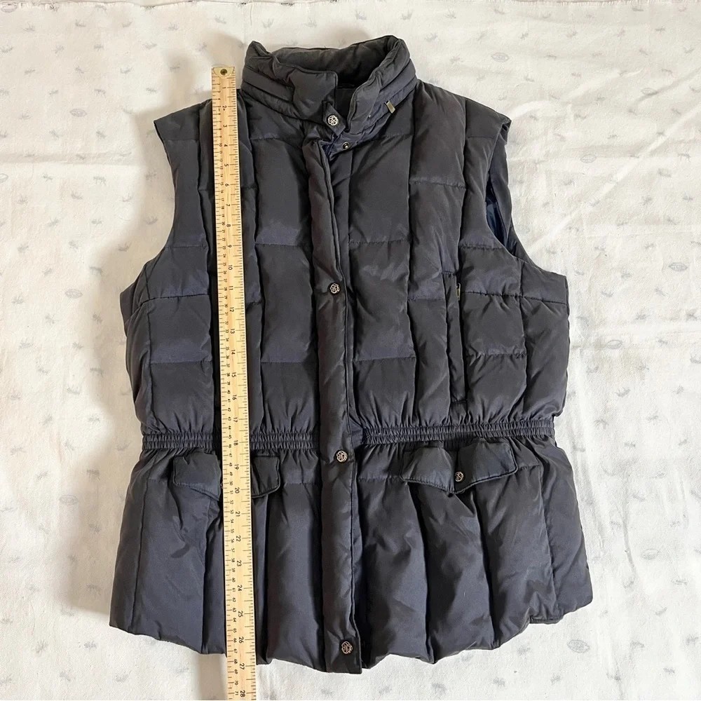 Junge Down-Filled Waisted Body Warmer Gilet w/ Hood & Multiple Pockets, Size 16 - Picture 16 of 16